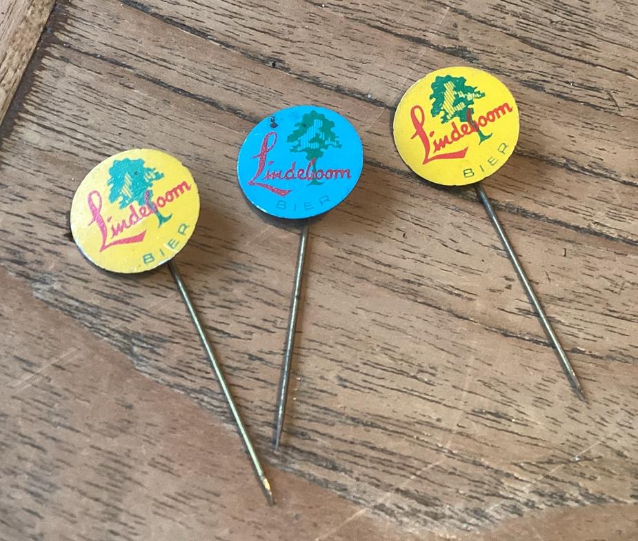 3 pins speldjes Lindeboom bier, Ophalen of Verzenden, Gebruikt, Merk, Speldje of Pin