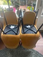 4 Mosterdgele Stoelen, Overige kleuren, Ophalen of Verzenden, Zo goed als nieuw, Vier