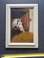 Schilderij Paarden A. Aarden, Antiek en Kunst, Kunst | Schilderijen | Klassiek, Ophalen