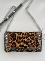 Zara Luipaard Clutch Leer - Nieuw!, Ophalen of Verzenden, Nieuw, Bruin, Avondtasje