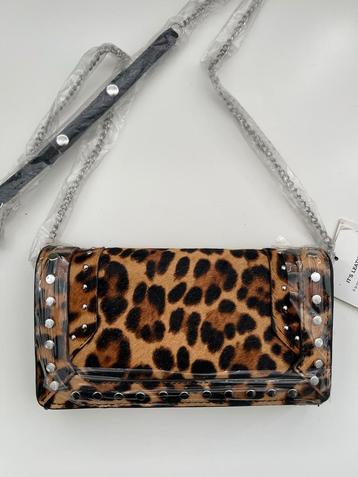 Zara Luipaard Clutch Leer - Nieuw! beschikbaar voor biedingen