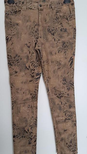NEWSTAR dames pantalon print taupe W34 L31