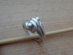 zilveren ring met knoop [818], Sieraden, Tassen en Uiterlijk, Ringen, Dame, Kleiner dan 17, Zo goed als nieuw, Zilver