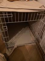 Mooie bench lichte kleur met hoes, Ophalen, Zo goed als nieuw