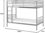 Ikea Svärta Stapelbed - donker zilverkleur, Huis en Inrichting, Slaapkamer | Stapelbedden en Hoogslapers, Ophalen, 100 cm, 210 cm