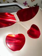 Schitterende design clutch / tas, perfect cadeau voor kerst, Ophalen of Verzenden, Zo goed als nieuw, Rood, Handtas