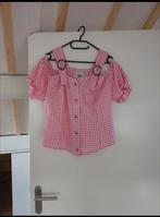 Tiroler blouse roze nog als nieuw!!, Carnaval, Ophalen of Verzenden, Zo goed als nieuw, Kleding
