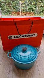 Le Creuset braadpan rond in geëmailleerd gietijzer 5.3L, Huis en Inrichting, Keuken | Potten en Pannen, Ophalen, Gietijzer, Zo goed als nieuw