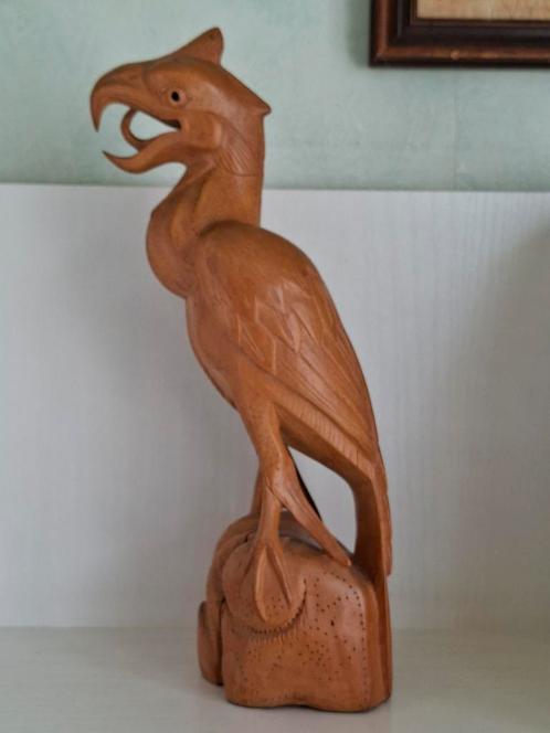 Oude Balinese vogel/houtsnijwerk/ jaren '50, Antiek en Kunst, Kunst | Beelden en Houtsnijwerken, Ophalen of Verzenden