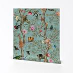 Romantische chinoiserie peel-and-stick behang - NIEUW, Ophalen of Verzenden, Minder dan 10 m², Romantische chinoiserie