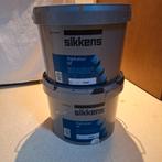 12,5 kilo zwarte muurverf mat van Sikkens Alphatex SF., Ophalen, Gebruikt, 5 tot 10 liter, Zwart