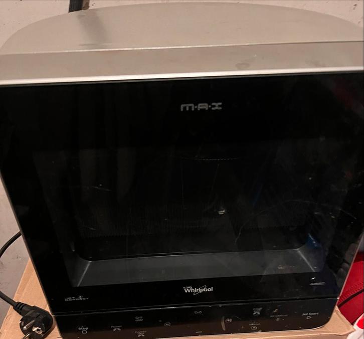 Whirlpool combi magnetron/oven - camping/vakantie, Witgoed en Apparatuur, Magnetrons, Gebruikt, Vrijstaand, Combimagnetron, Minder dan 45 cm