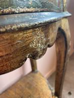 Vintage Ventiaans houten bijzettafetje goud, Ophalen, Minder dan 55 cm, Gebruikt, Vintage