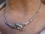 Zilveren Collier Lapponia-Stijl fraai middenstuk/ gesigneerd, Sieraden, Tassen en Uiterlijk, Antieke sieraden, Verzenden, Zilver