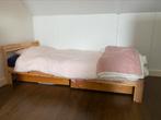 Gratis: eenpersoonsbed van ikea, Huis en Inrichting, Ophalen, 90 cm, Eenpersoons, Bruin