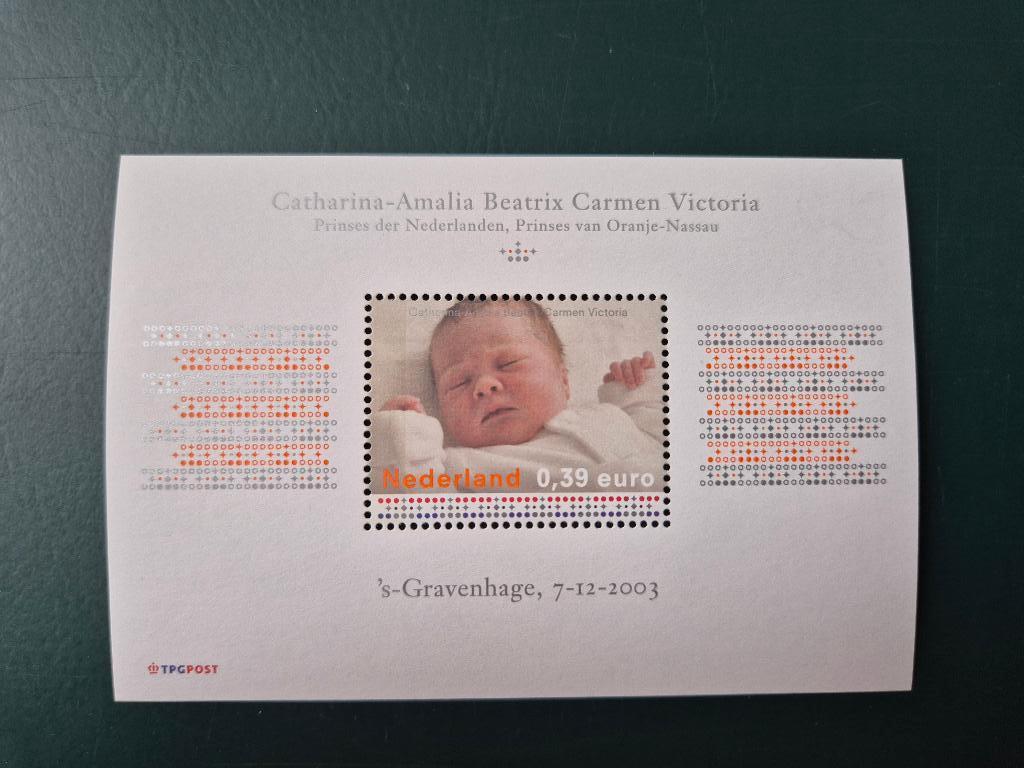 NVPH 2243 - Geboorte Amalia - blok 2003 postfris mooi!, Postzegels en Munten, Postzegels | Nederland, Ophalen of Verzenden, Na 1940