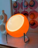 prachtige oranje retro glazen lamp, Minder dan 50 cm, Ophalen of Verzenden