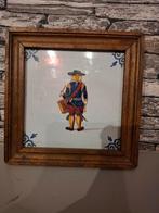 Delfts Blauw Tegeltje met Lijst, Antiek en Kunst, Ophalen