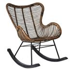 Rotan schommelstoel, Huis en Inrichting, Fauteuils, Ophalen, Zo goed als nieuw, 50 tot 75 cm