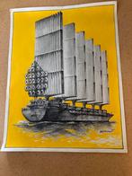 Gouache Artist Impression Schip Frans Naerebout 1915-1988, Ophalen