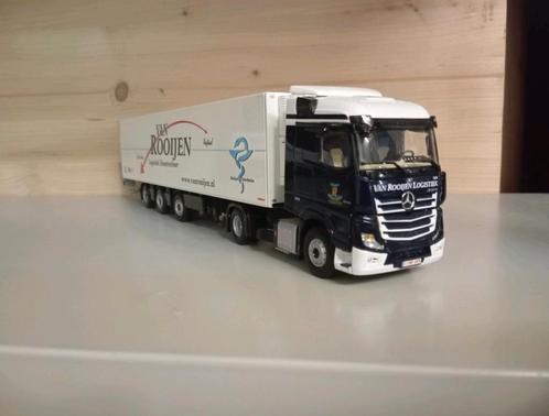 Mercedes Actros Van Rooijen WSI, Hobby en Vrije tijd, Modelauto's | 1:50, Zo goed als nieuw, Bus of Vrachtwagen, Wsi, Ophalen of Verzenden