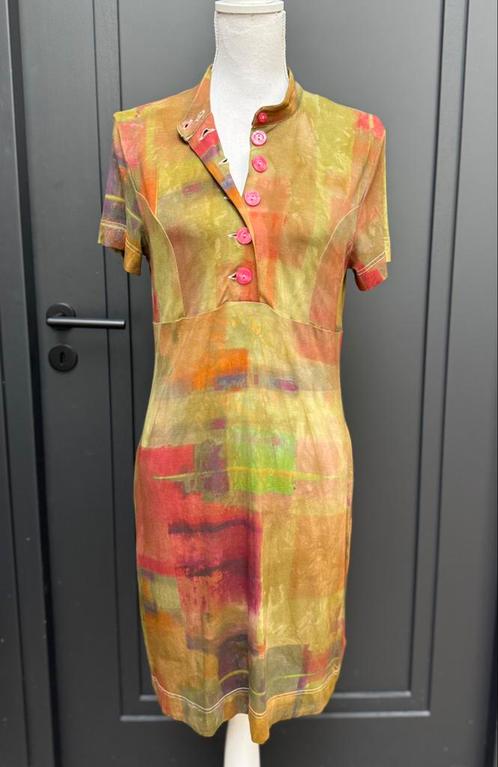 ShirlZ viscose zomer jurk maat 38 - M, Kleding | Dames, Jurken, Nieuw, Roze, Knielengte, Ophalen of Verzenden