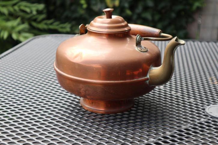 Koperen theepot theeketel ketel pot koper Made in Holland, Antiek en Kunst, Antiek | Koper en Brons, Koper, Ophalen of Verzenden