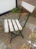 Bistro stoeltje, Tuin en Terras, Ophalen, Gebruikt, Metaal, Inklapbaar