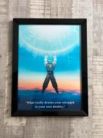 Dragon Ball Z Goku poster, Verzamelen, Posters, Rechthoekig Staand, Met lijst, Ophalen of Verzenden, Zo goed als nieuw