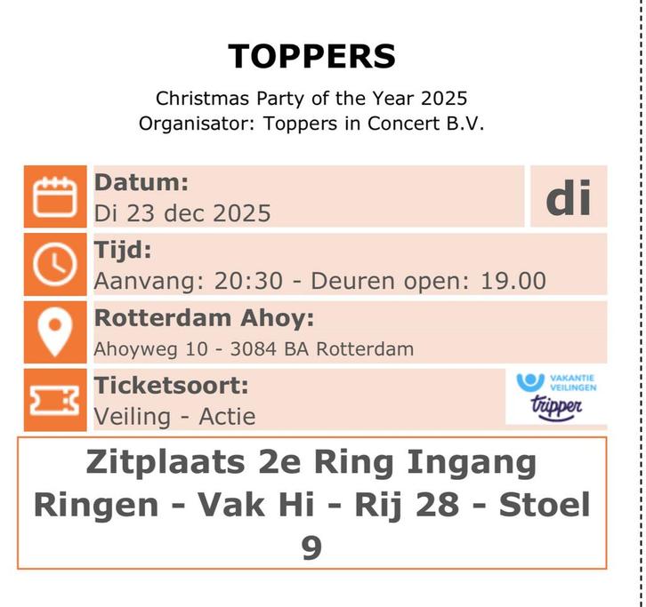 Toppers Christmas Party Of The Year 2025, Tickets en Kaartjes, Concerten | Nederlandstalig, Drie personen of meer