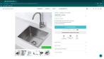 RVS SPOELBAK 45 X 40, Huis en Inrichting, Keuken | Keukenelementen, Minder dan 50 cm, Overige kleuren, Ophalen of Verzenden, Zo goed als nieuw
