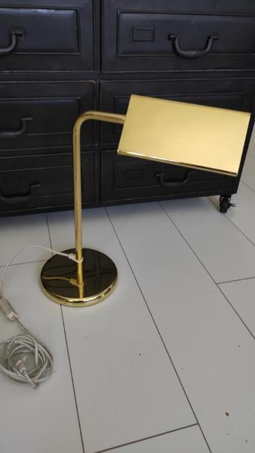 Vintage plafondlamp glas hout messing beschikbaar voor biedingen