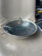 Vivo Wokpan 31cm, Ophalen, Inductieplaat, Zo goed als nieuw, Rvs