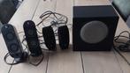 Logitech speakerset X-230. Subwoofer + 4 boxen., Computers en Software, Pc speakers, Ophalen of Verzenden