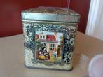Vintage Koektrommel met Hollandse meesters, Verzamelen, Blikken, Ophalen of Verzenden, Gebruikt, Koek(jes), Overige merken