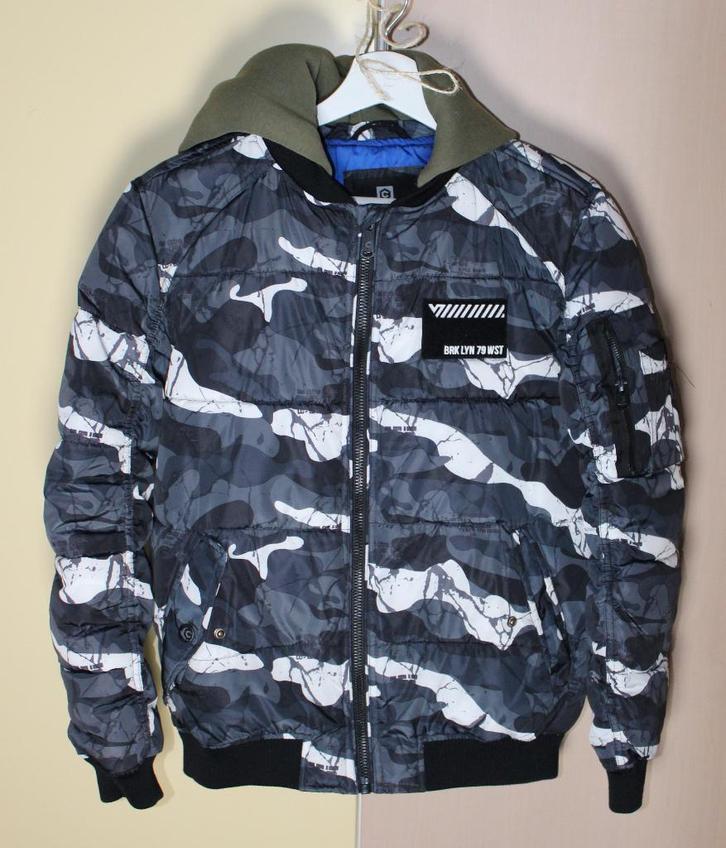 Jas Coolcat grijs en wit Maat 158-164, Kinderen en Baby's, Kinderkleding | Maat 158, Zo goed als nieuw, Jongen, Jas, Ophalen of Verzenden