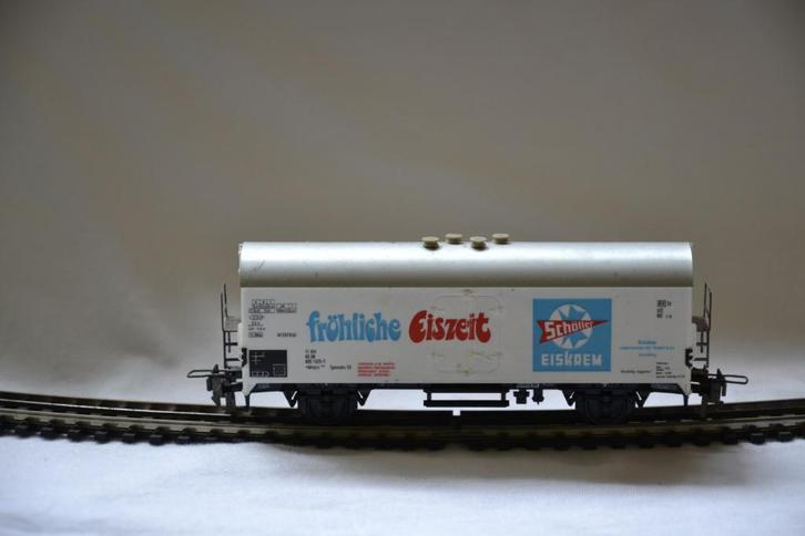 DB Kühlwagen Schöller-Eis TRIX HO, Hobby en Vrije tijd, Modeltreinen | H0, Zo goed als nieuw, Wagon, Gelijkstroom, Trix, Analoog