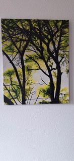 Schilderij"Bomen in de lucht" 40x50 van Jacqs schilderijen, Antiek en Kunst, Kunst | Schilderijen | Abstract, Ophalen of Verzenden