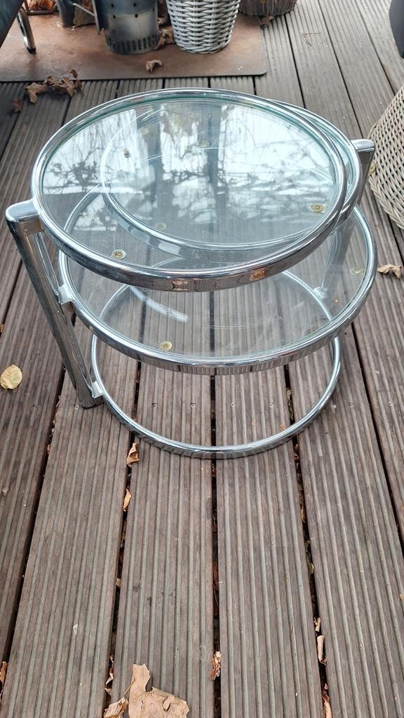 Gispen Bijzettafel - Stijlvol Design, Huis en Inrichting, Tafels | Bijzettafels, Gebruikt, Rond, 45 tot 60 cm, Minder dan 55 cm