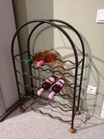 Massief stalen wijnrek voor 25 flessen, Ophalen, 15 tot 25 flessen, Zo goed als nieuw, Metaal