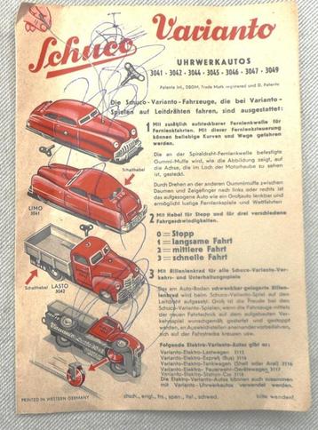 Schuco Varianto 3047 brandweerwagen met in structievel. beschikbaar voor biedingen