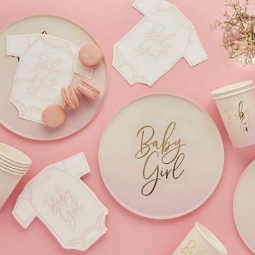 Complete Babyshower Set - Roze Thema (Hooty Balloo) beschikbaar voor biedingen