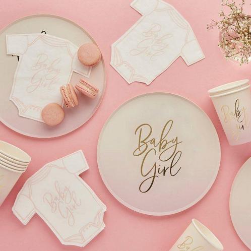 Complete Babyshower Set - Roze Thema (Hooty Balloo), Hobby en Vrije tijd, Feestartikelen | Verhuur, Nieuw, Geboorte of Huwelijk