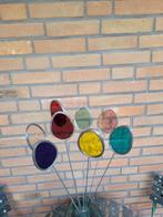 Bloemen glas-in-lood: vaas 3 - met tulpen in veel kleurtjes, Huis en Inrichting, Woonaccessoires | Overige, Ophalen of Verzenden
