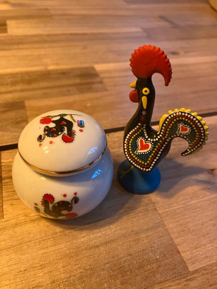 Porseleinen Potje & Haan - Portugal Souvenir, Antiek en Kunst, Curiosa en Brocante, Ophalen of Verzenden