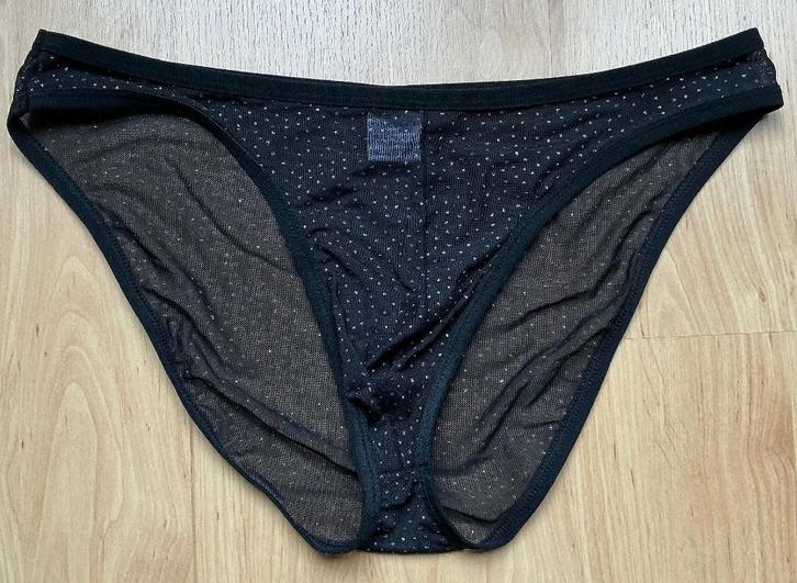 Slip met glinsters, maat S, nieuw gay / hetero, Kleding | Heren, Ondergoed, Slip, Zwart, Ophalen of Verzenden