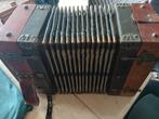 Oude Knopaccordeon, Muziek en Instrumenten, Accordeons, Overige merken, Gebruikt, Met riemen, Overige formaten