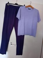 Paarse broek met lila shirt maat xl +vest, Ophalen of Verzenden, Zo goed als nieuw, Maat 46/48 (XL) of groter, Paars