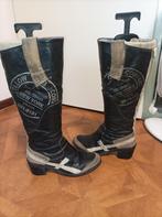 Yellow Cab leren laarzen maat 38, Hoge laarzen, Zwart, Ophalen of Verzenden, Yellow Cab