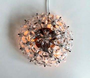 Vintage Italiaanse plafonnière 60’s/ 70’s beschikbaar voor biedingen